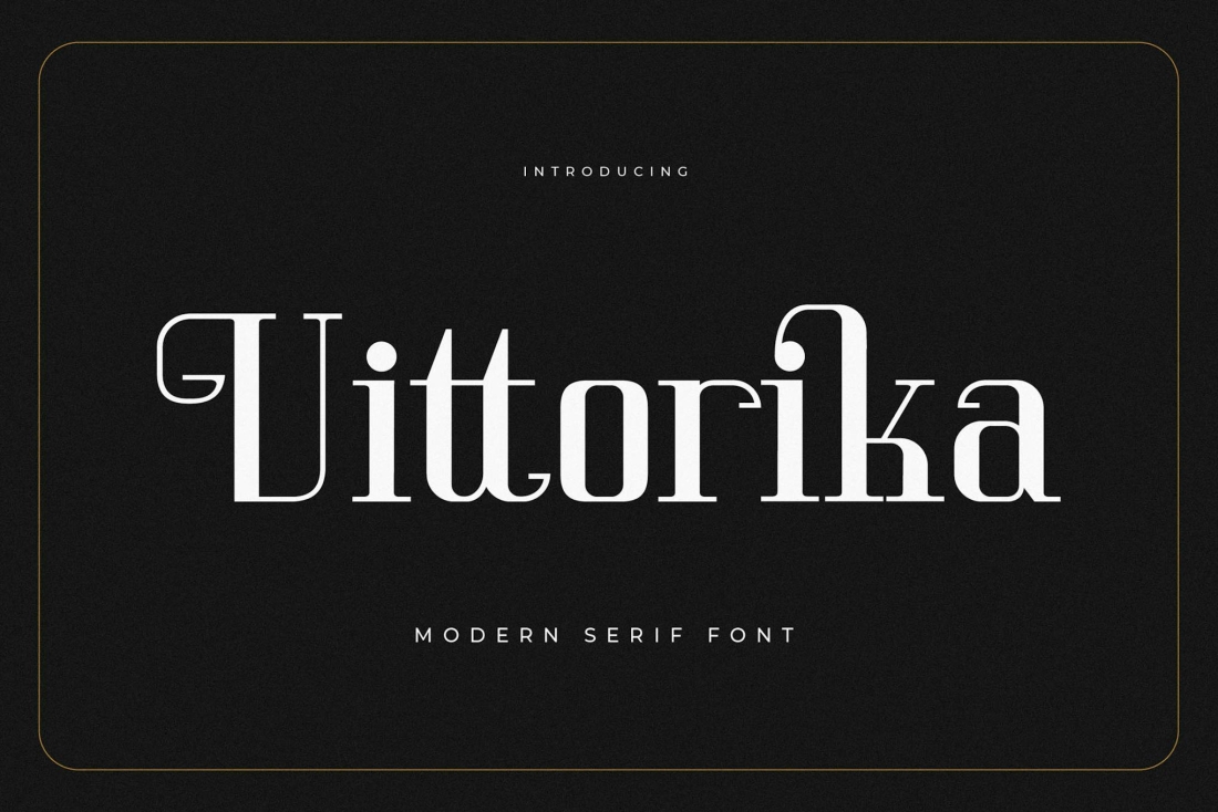 Vittorika Modern Serif Font