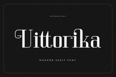 Vittorika Modern Serif Font