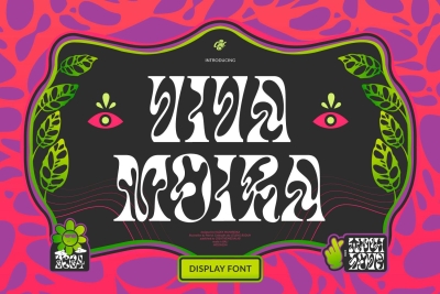 Viva Moira - Psychedelic display font