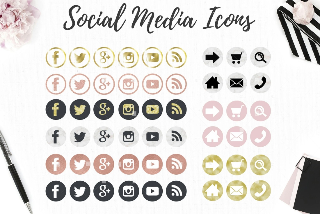 Web and social icons