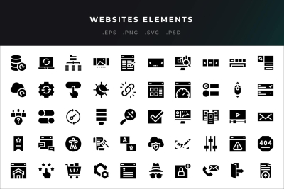 Websites Elements Icons