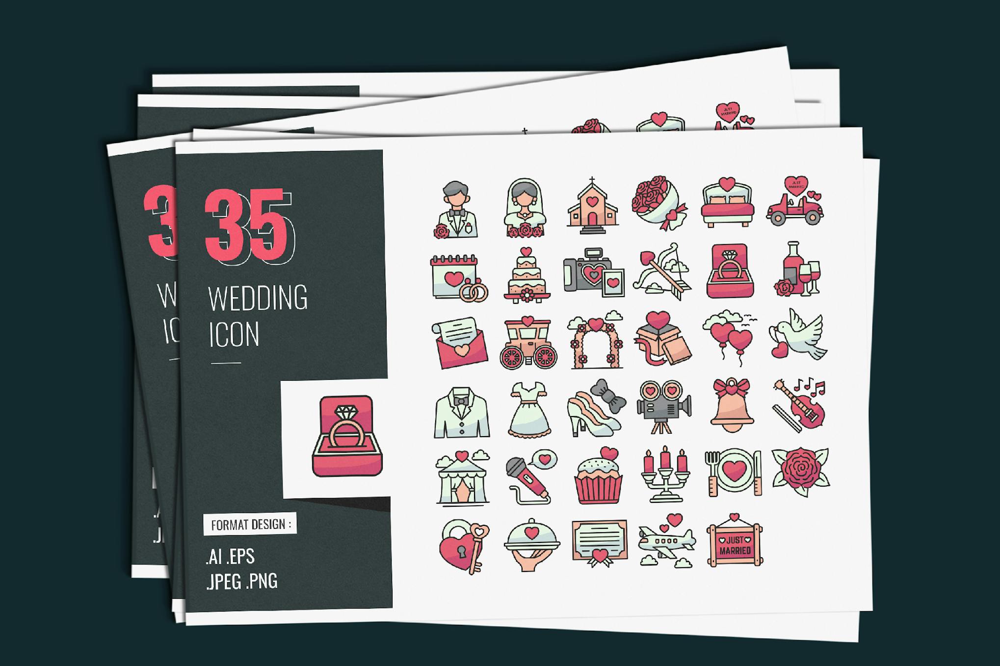 Wedding Icon Design