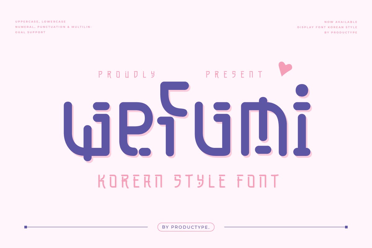 Wefumi – Korean Style Font