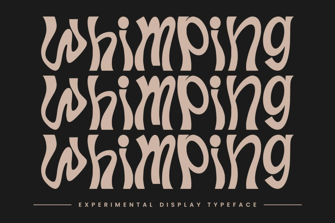 Whimping Experimental Display Typeface