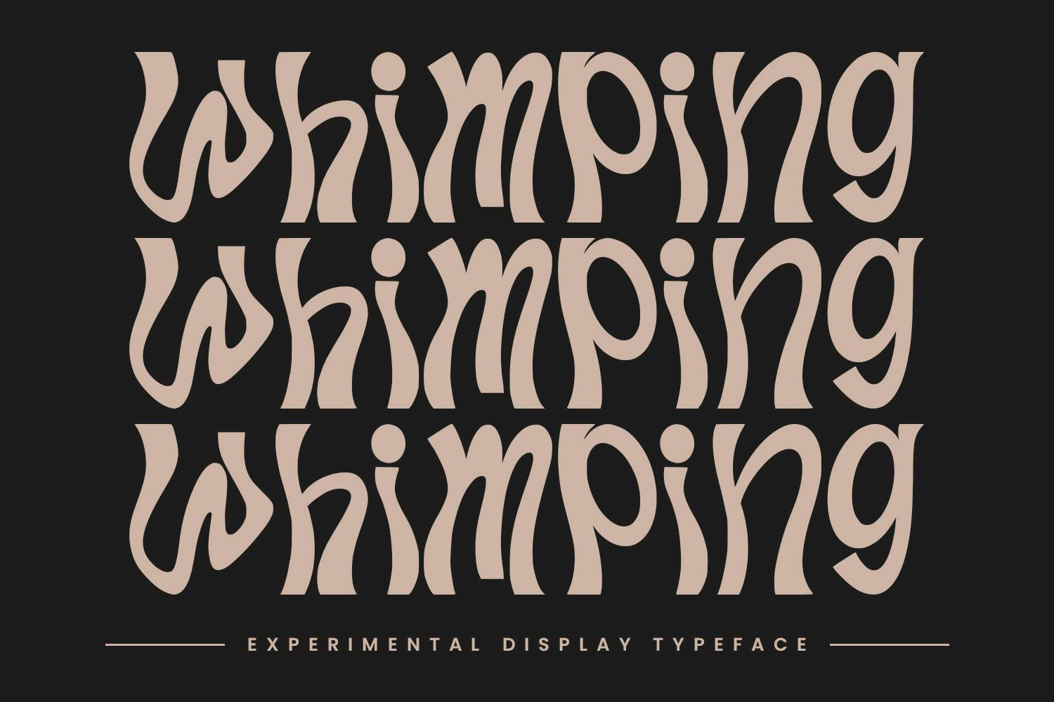 Whimping Experimental Display Typeface