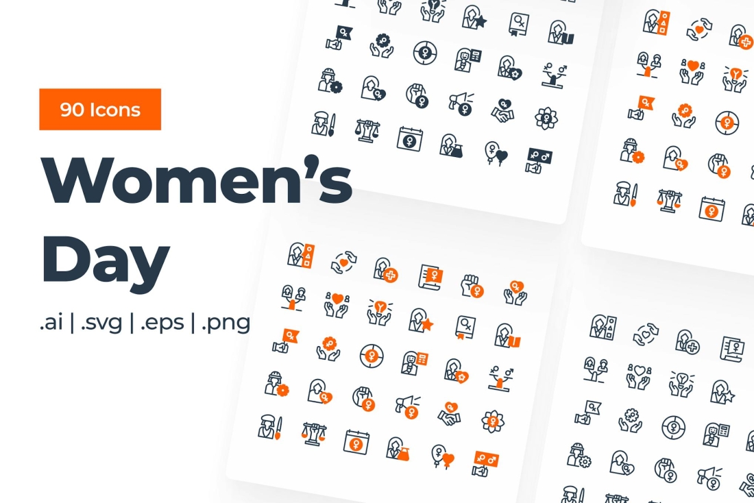 Women's Day Icon Set