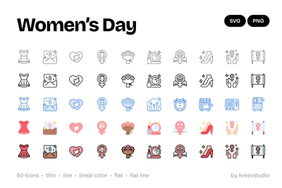 Women's day Icons
