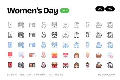 Women's Day Icons Vol. 2