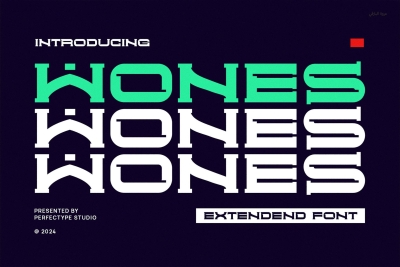 Wones Modern Technology Futuristic Sans Serif Font