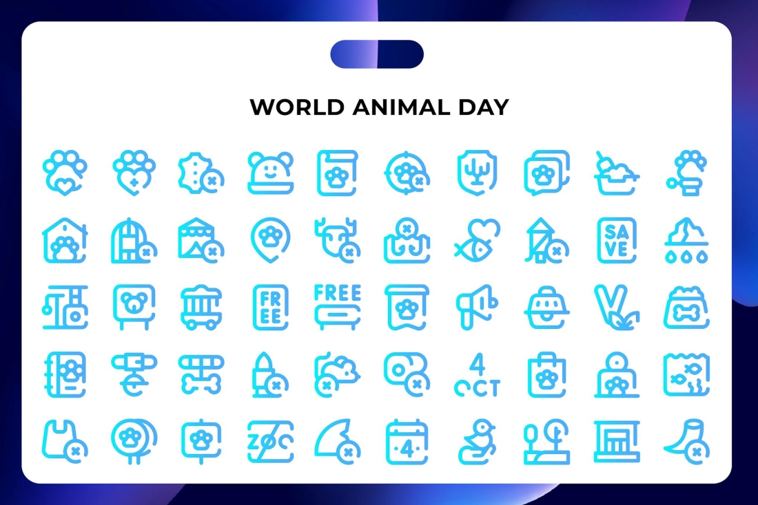 World Animal Day Icons