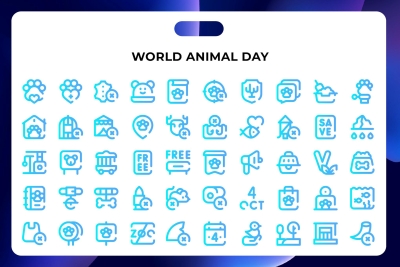 World Animal Day Icons