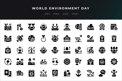 World Environment Day Icons