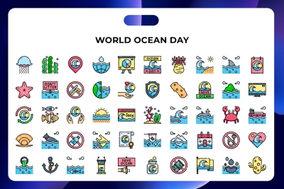 World Ocean Day Icons