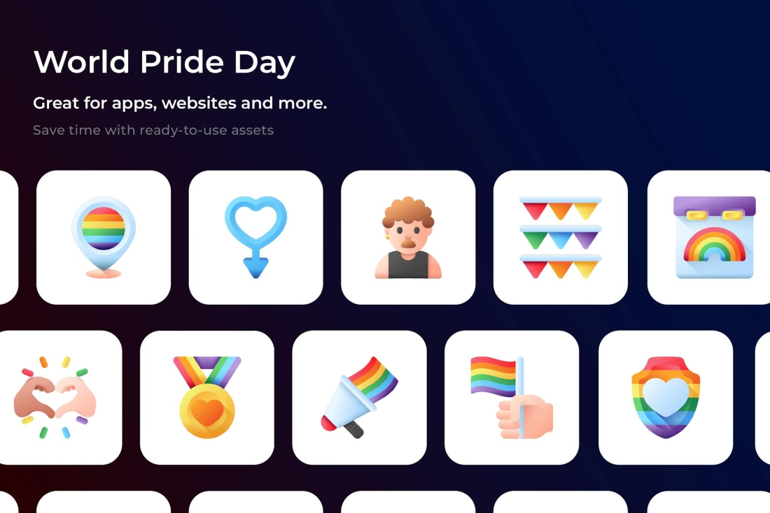 World Pride Day Icons