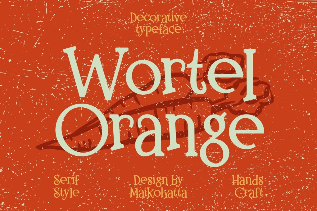 Wortel Orange - Decorative Serif Typeface