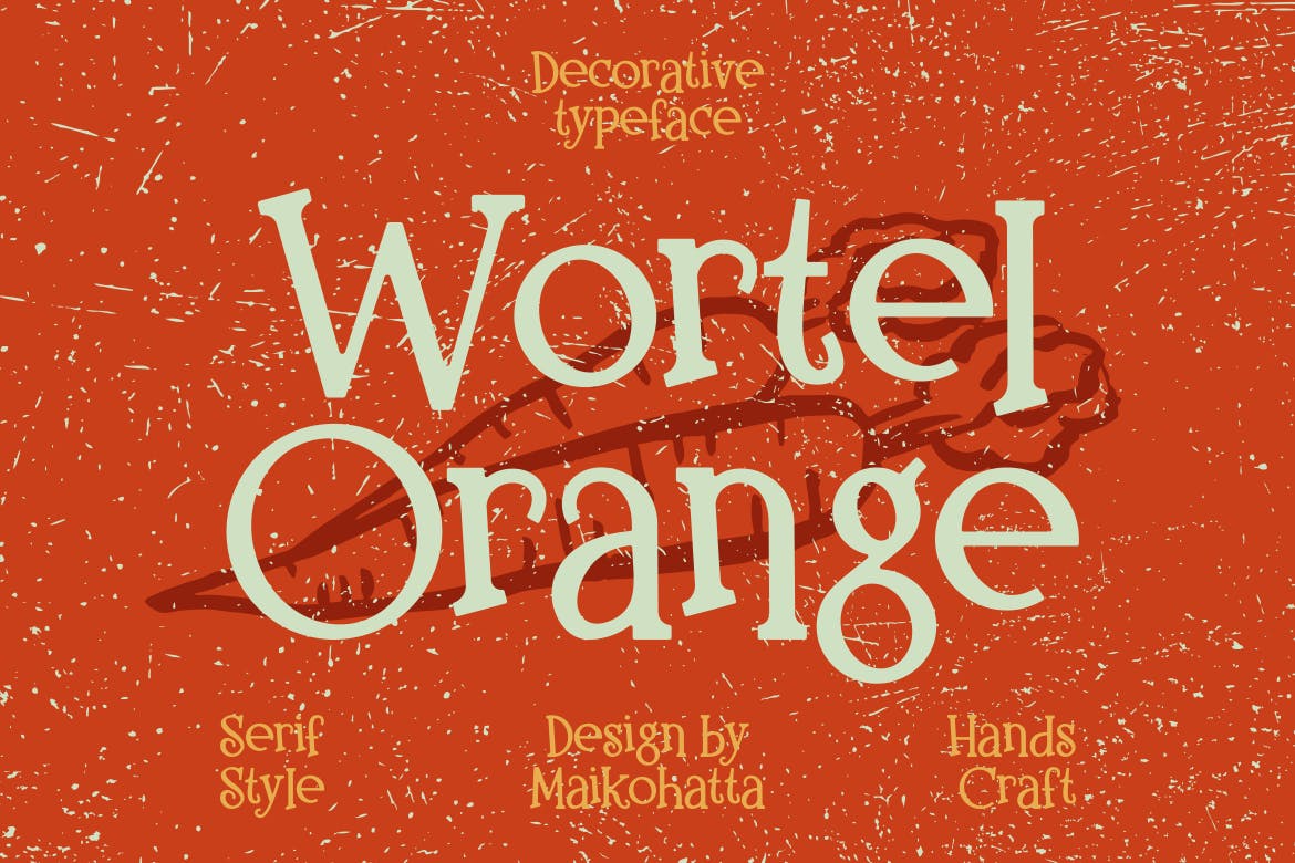 Wortel Orange - Decorative Serif Typeface