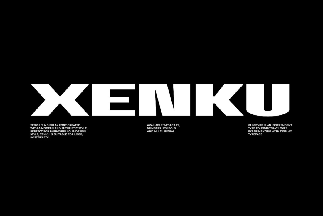 Xenku - Modern Techno Typeface