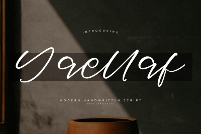 Yaellaf Modern Handwritten Script Font