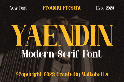 Yaendin - Modern Serif Font