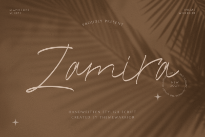 Zamira - Handwritten Font