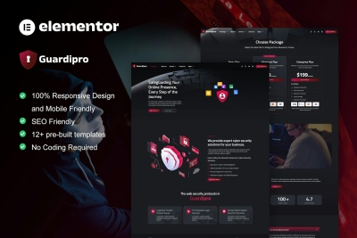 GuardianPro - Cyber Security Services Elementor Template Kit