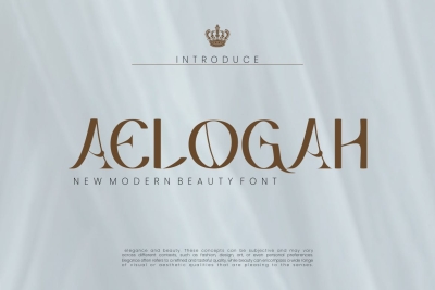 Aelogah - Modern Beauty Font