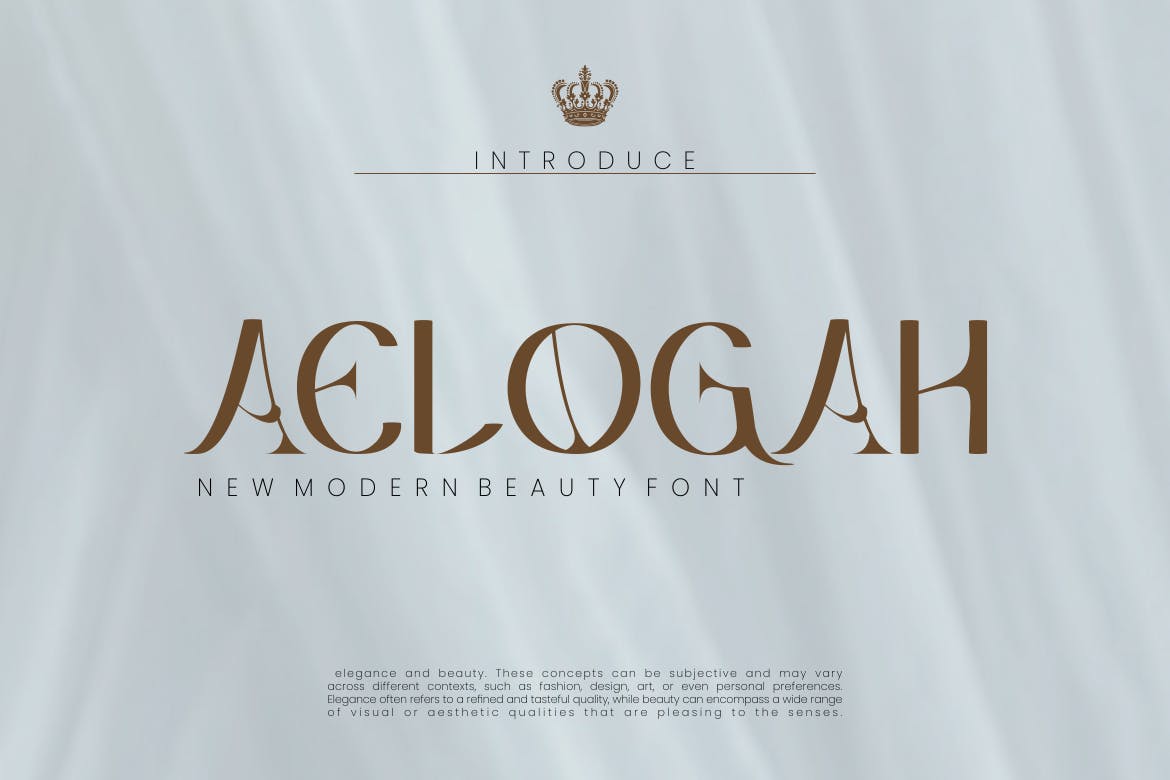 Aelogah – Modern Beauty Font