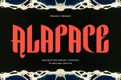 Alapace Blackletter Display Typeface