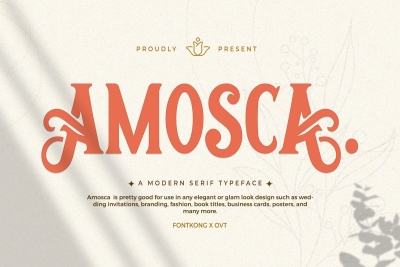 Amosca - Modern Serif Typeface