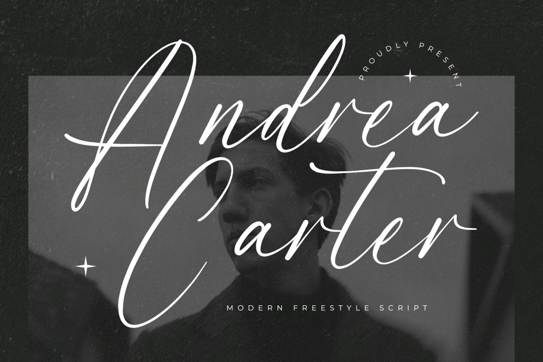 Andrea Carter Modern Freestyle Script