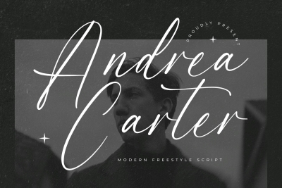 Andrea Carter Modern Freestyle Script