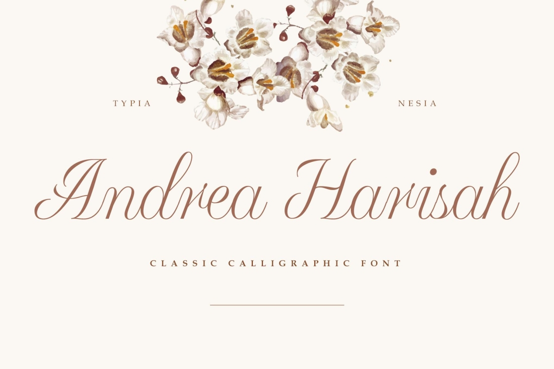 Andrea Harisah - Classic Calligraphic Font