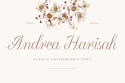 Andrea Harisah - Classic Calligraphic Font