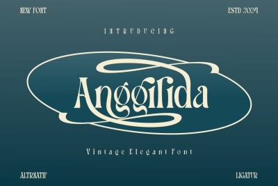 Anggilida - Vintage Elegant Font