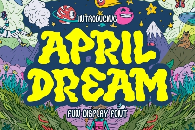 April Dream - Fun Display Font