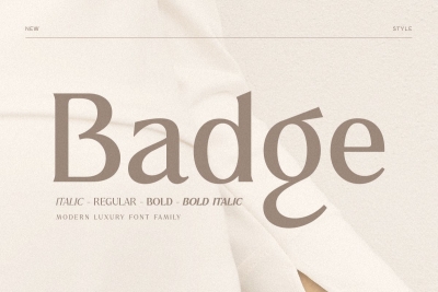 Badge - Modern Luxury Font Family