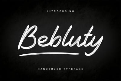 Bebluty - Handbrush Typeface