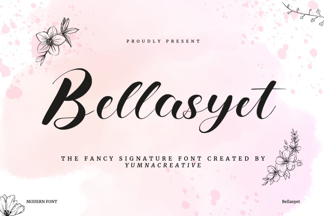 Bellasyet - Fancy Signature Font