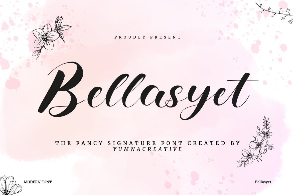 Bellasyet – Fancy Signature Font