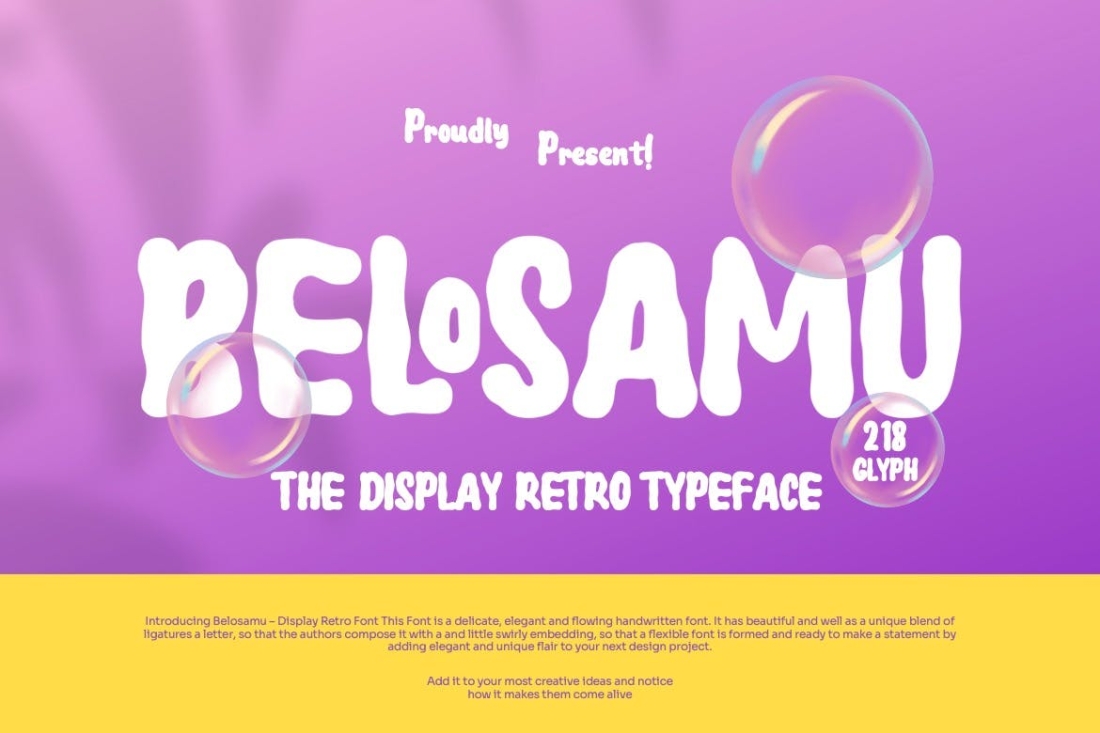 Belosamu - Dipslay Retro Font