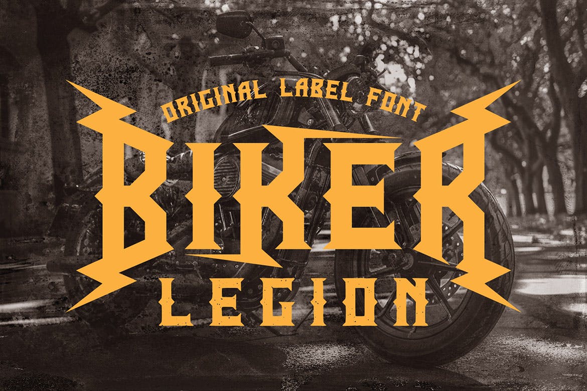 Biker Legion - Retro Label Font