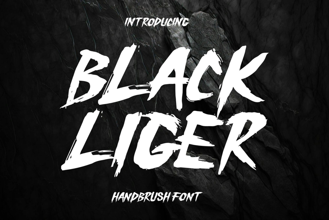Black Liger - Handbrush Font