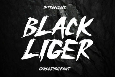 Black Liger - Handbrush Font