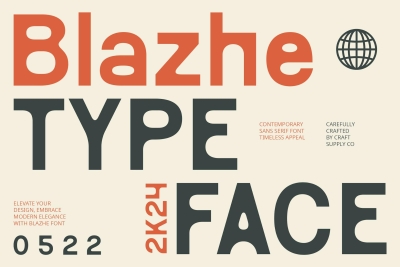 Blazhe – Contemporary Font