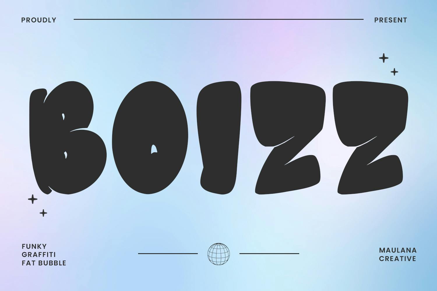 Boizz Graffiti Bubble Display Font