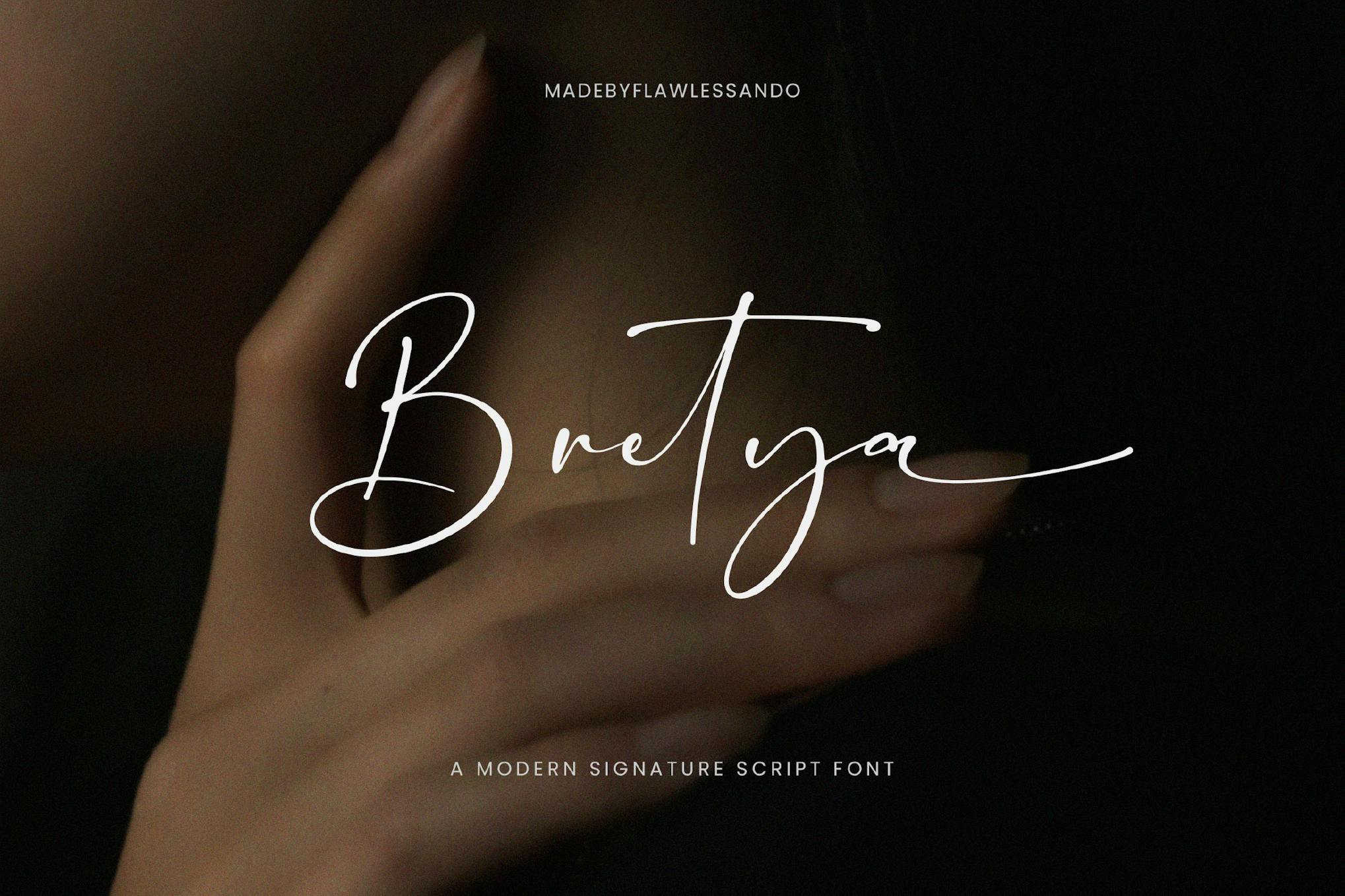 Bretya – Modern Signature Font