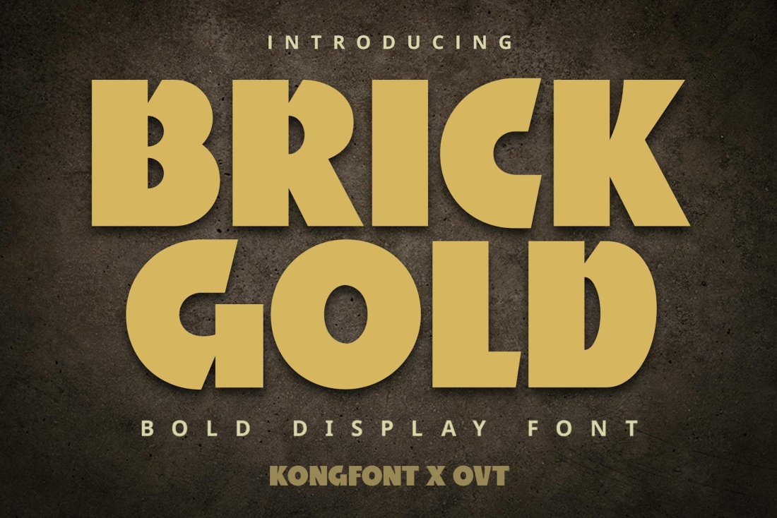 Brickgold - Bold Display Font