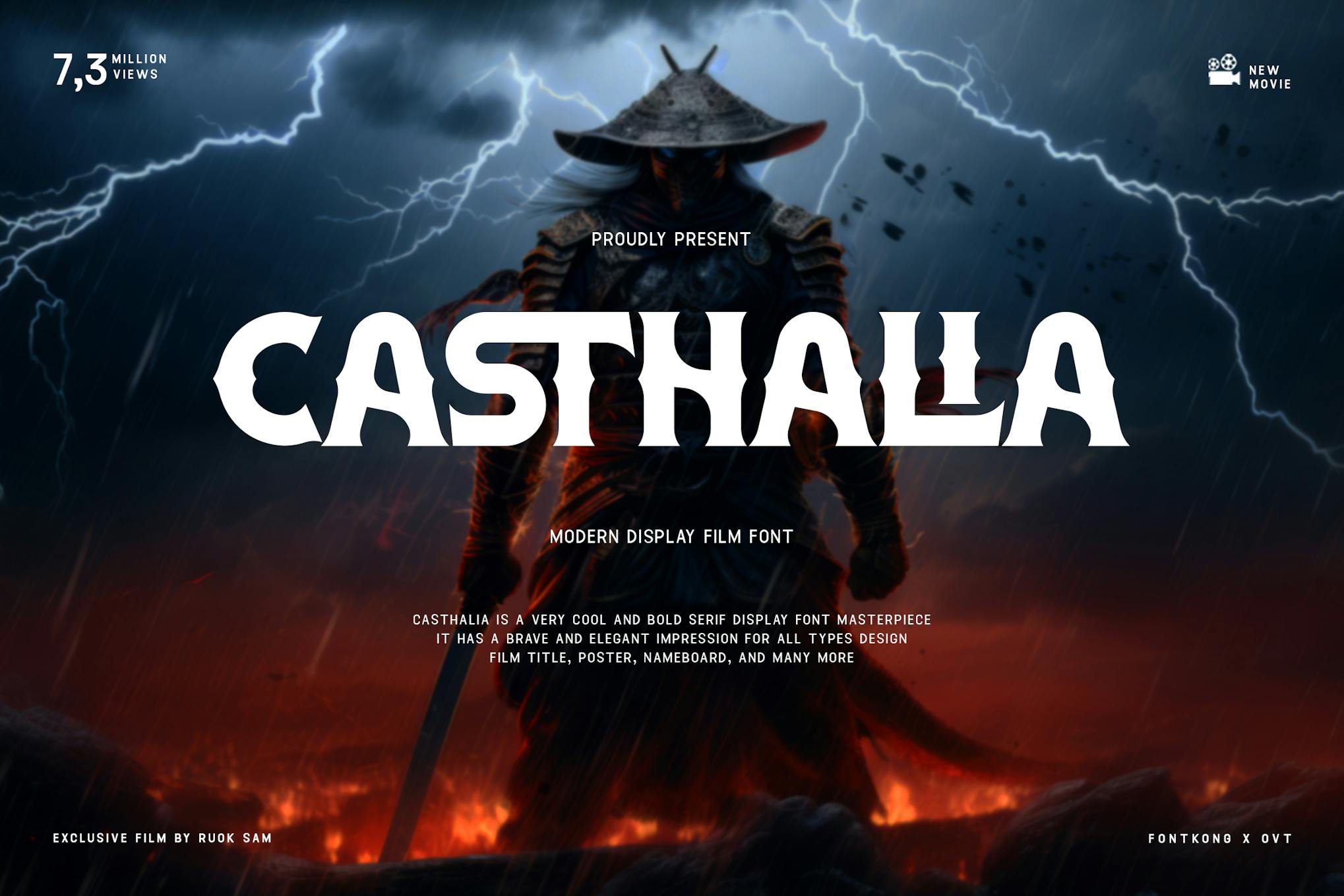 Casthalia – Modern Display Film Font