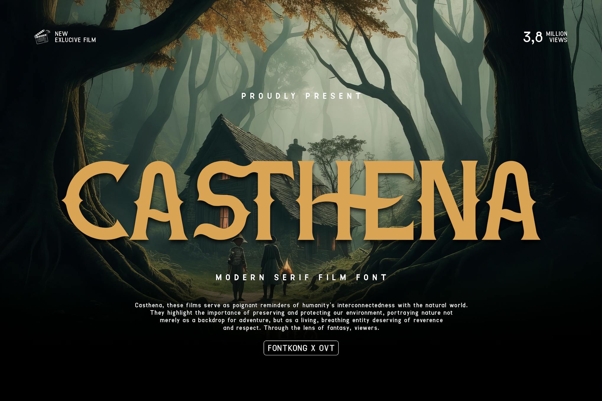 Casthena – Modern Serif Film Font