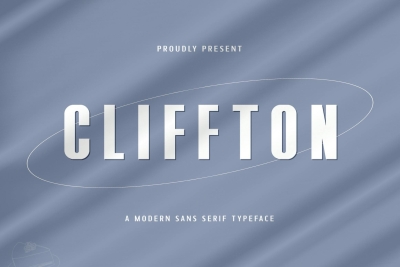 Cliffton - Modern Sans Serif Typeface
